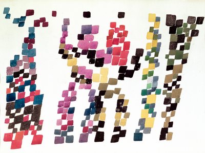 Squares Representing a Group of People, 1920 by Sophie Taeuber Arp